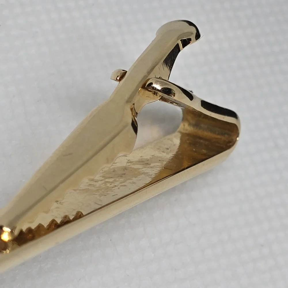 Givenchy Logo Gold Tone Tie Clip
